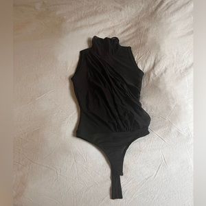 Herve Leger Paris bodysuit turtle neck top!
